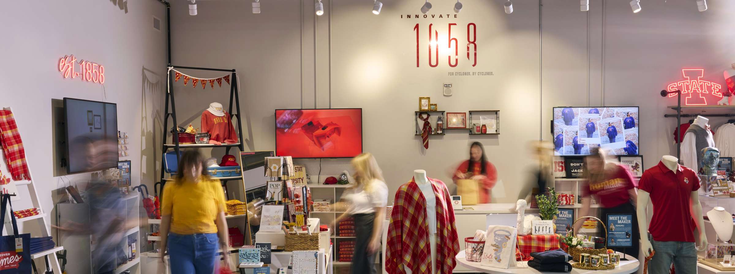 The Innovate 1858 store is located in the Student Innovation Center